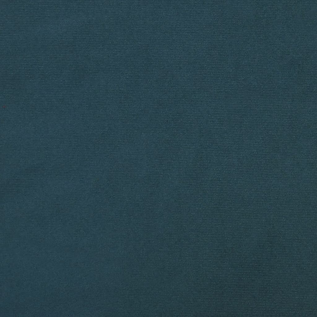 vidaXL Reposapiés de terciopelo azul 60x60x36 cm