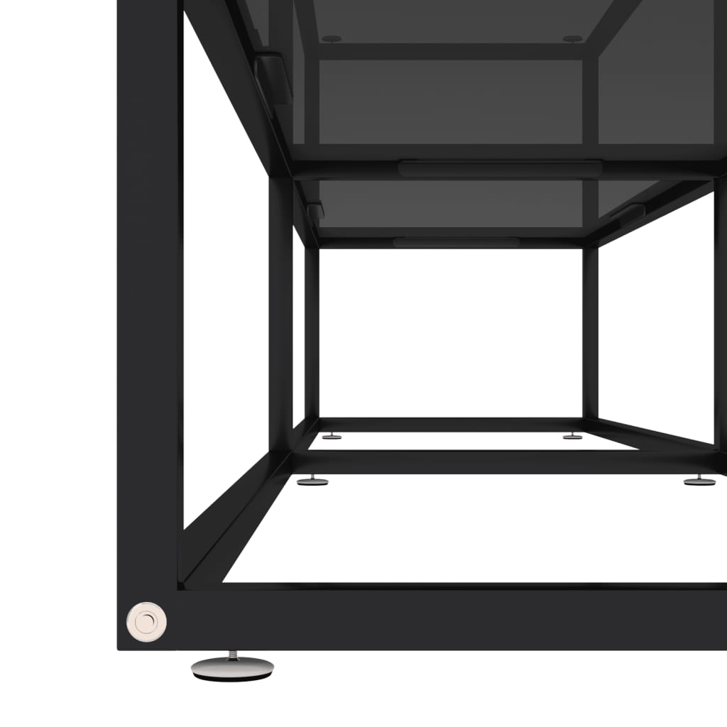 vidaXL Mueble para TV vidrio templado negro 180x40x40,5 cm