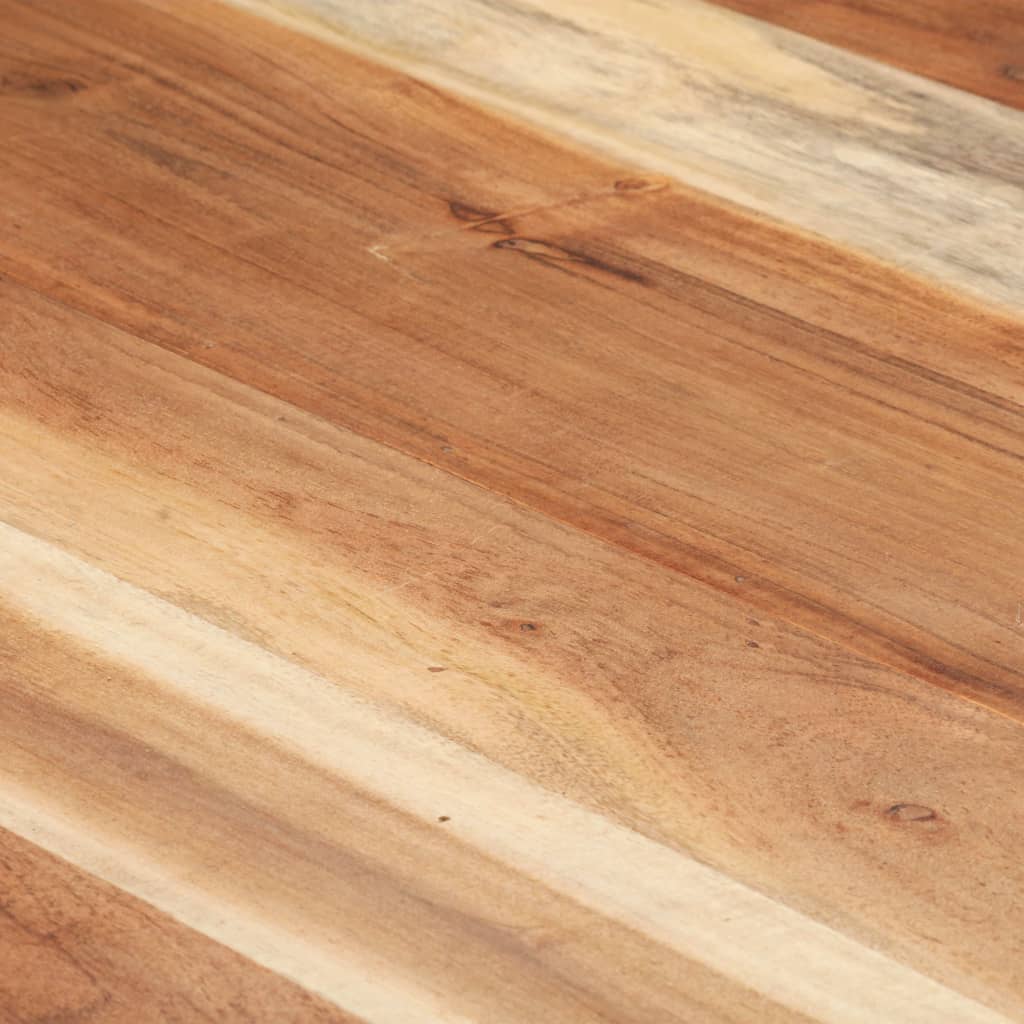 vidaXL Mesa de comedor madera maciza y acabado sheesham 220x100x75 cm