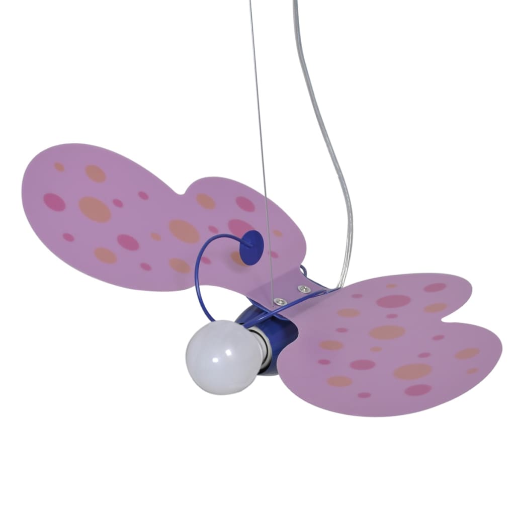 Lámpara de techo infantil para niñas, modelo de mariposa