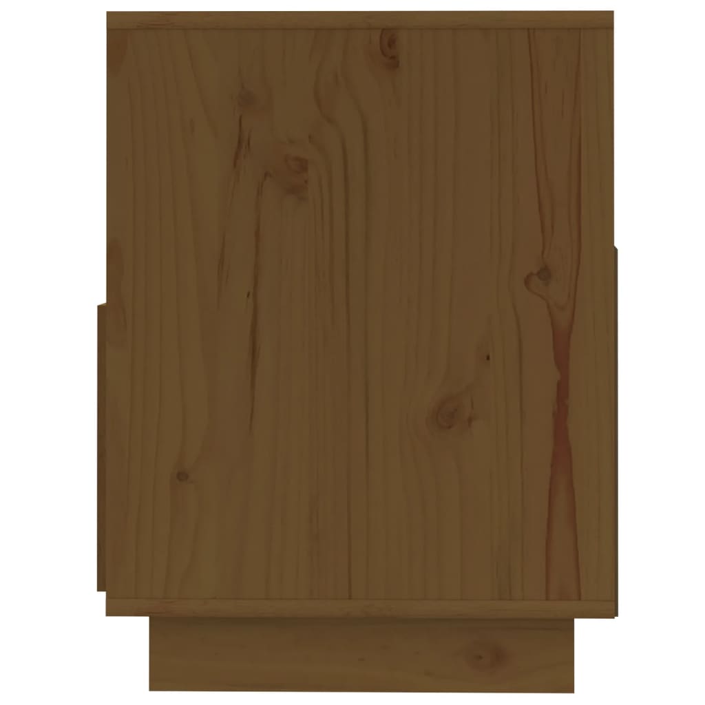 vidaXL Mueble de TV madera maciza de pino marrón miel 140x37x50 cm