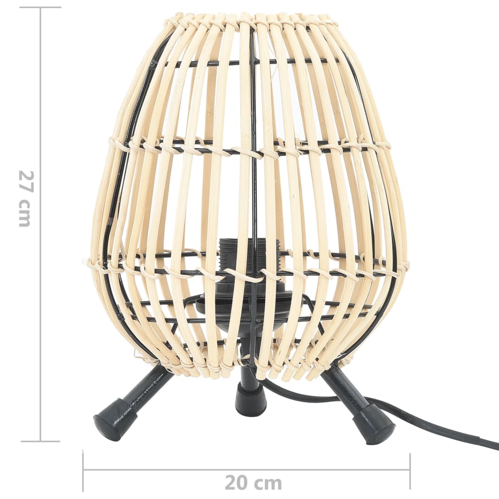 vidaXL Lámpara de pie de mesa Willow 60 W 20x27 cm E 27