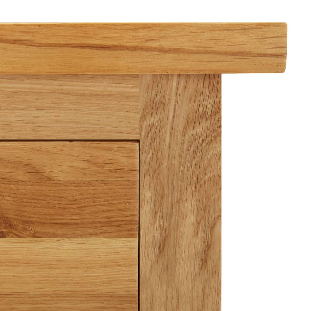 vidaXL Armario de madera maciza de roble 76x52x105 cm