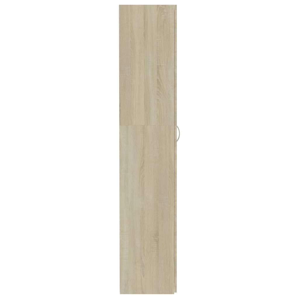 vidaXL Armario almacenaje madera ingeniería roble Sonoma 80x35,5x180cm