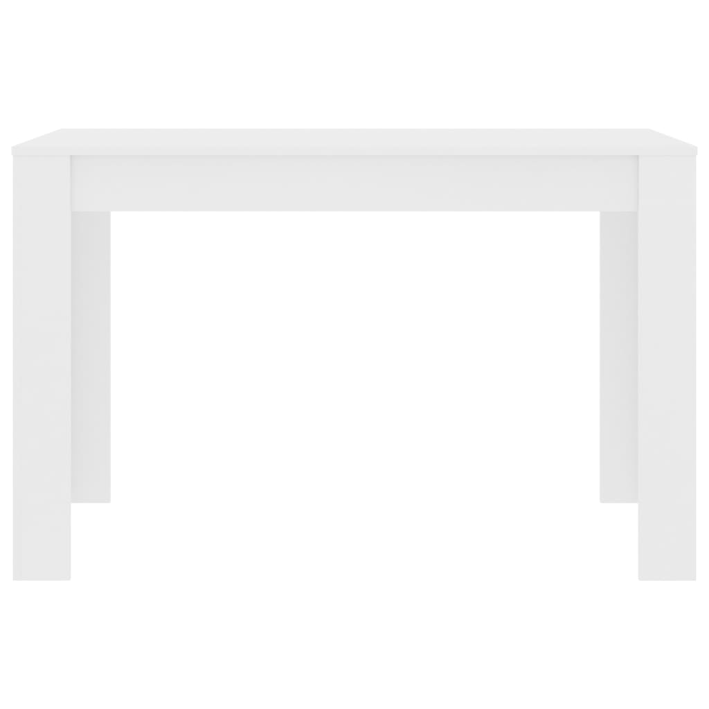 vidaXL Mesa de comedor de madera de ingeniería blanco 120x60x76 cm