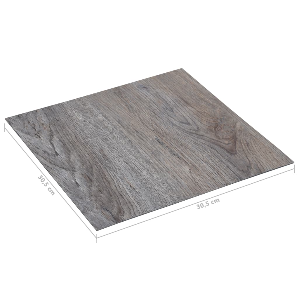 vidaXL Lamas para suelo autoadhesivas PVC marrón claro 5,11 m²