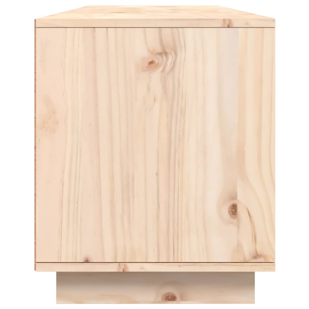 vidaXL Mueble de TV de madera maciza de pino 156x37x45 cm