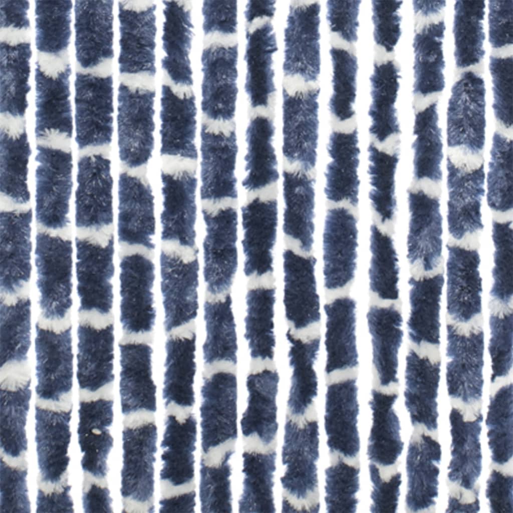 Travellife Cortina antimoscas Chenille Stripe azul y blanco 185x56 cm