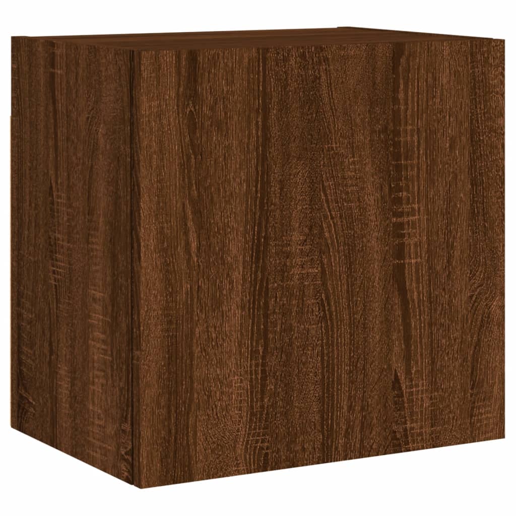 vidaXL Muebles de TV de pared 5 pzas madera de ingeniería marrón roble