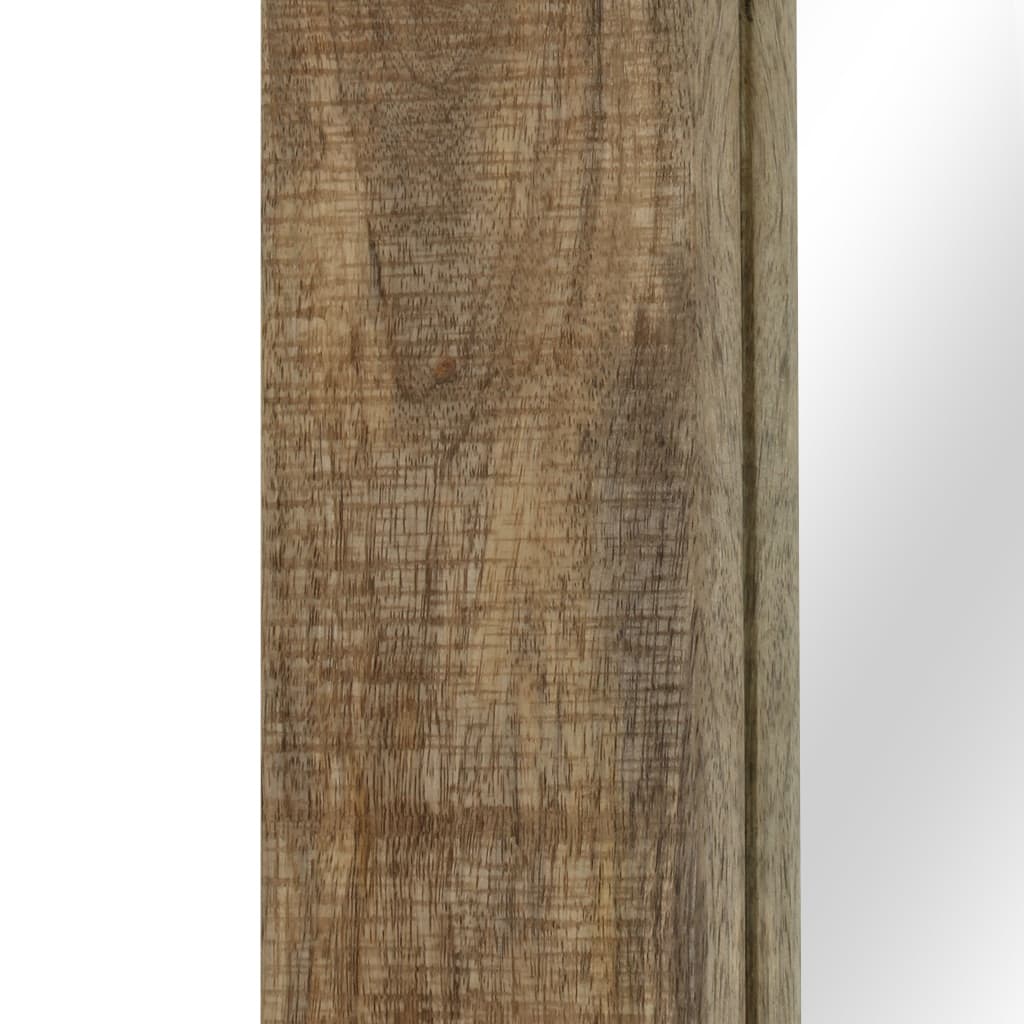 vidaXL Espejo de madera maciza de mango 50x80 cm