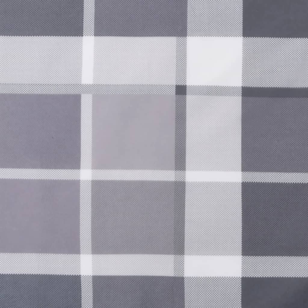 vidaXL Cojín para sofá de palets de tela a cuadros gris 60x60x12 cm