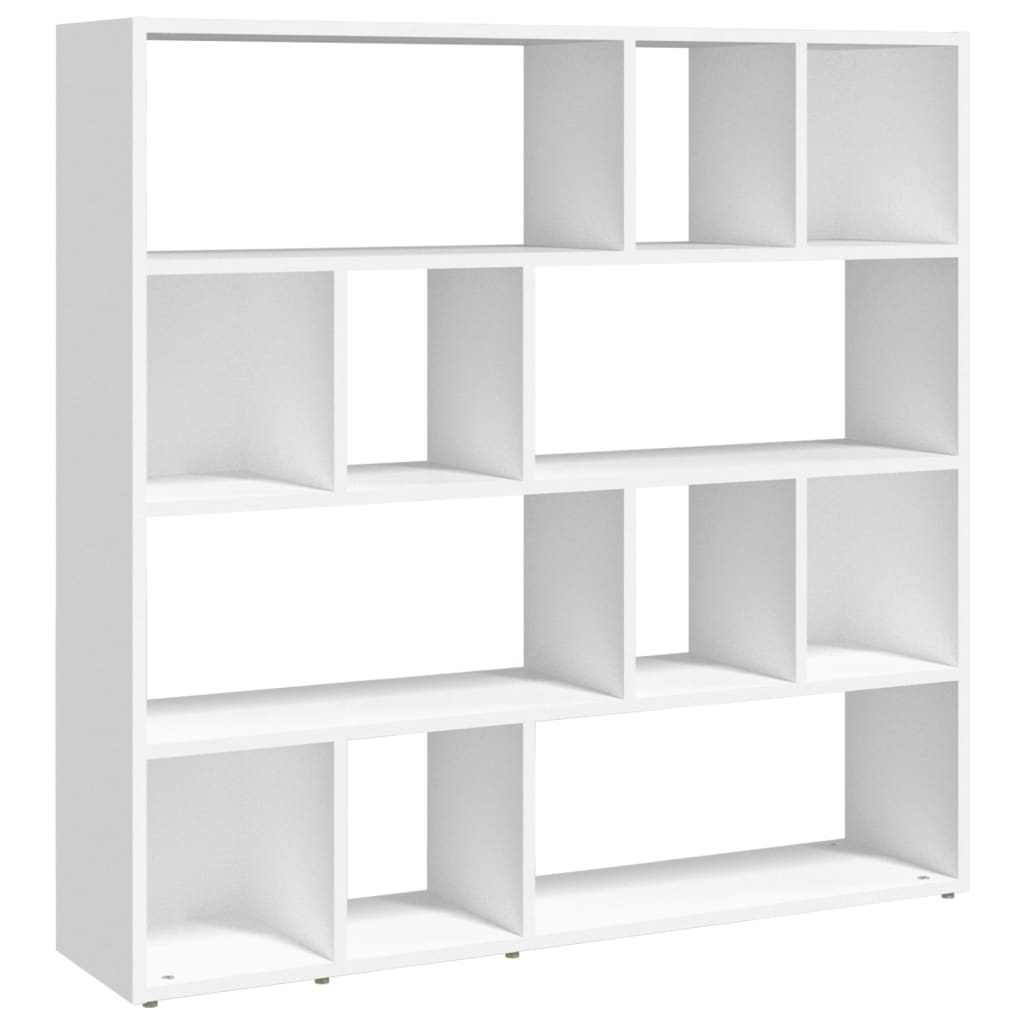 vidaXL Estantería de libros/divisor de espacios blanco 105x24x102 cm