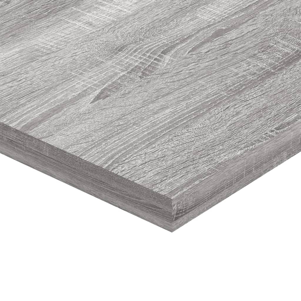 vidaXL Estantes pared 2 uds madera ingeniería gris Sonoma 40x20x1,5 cm