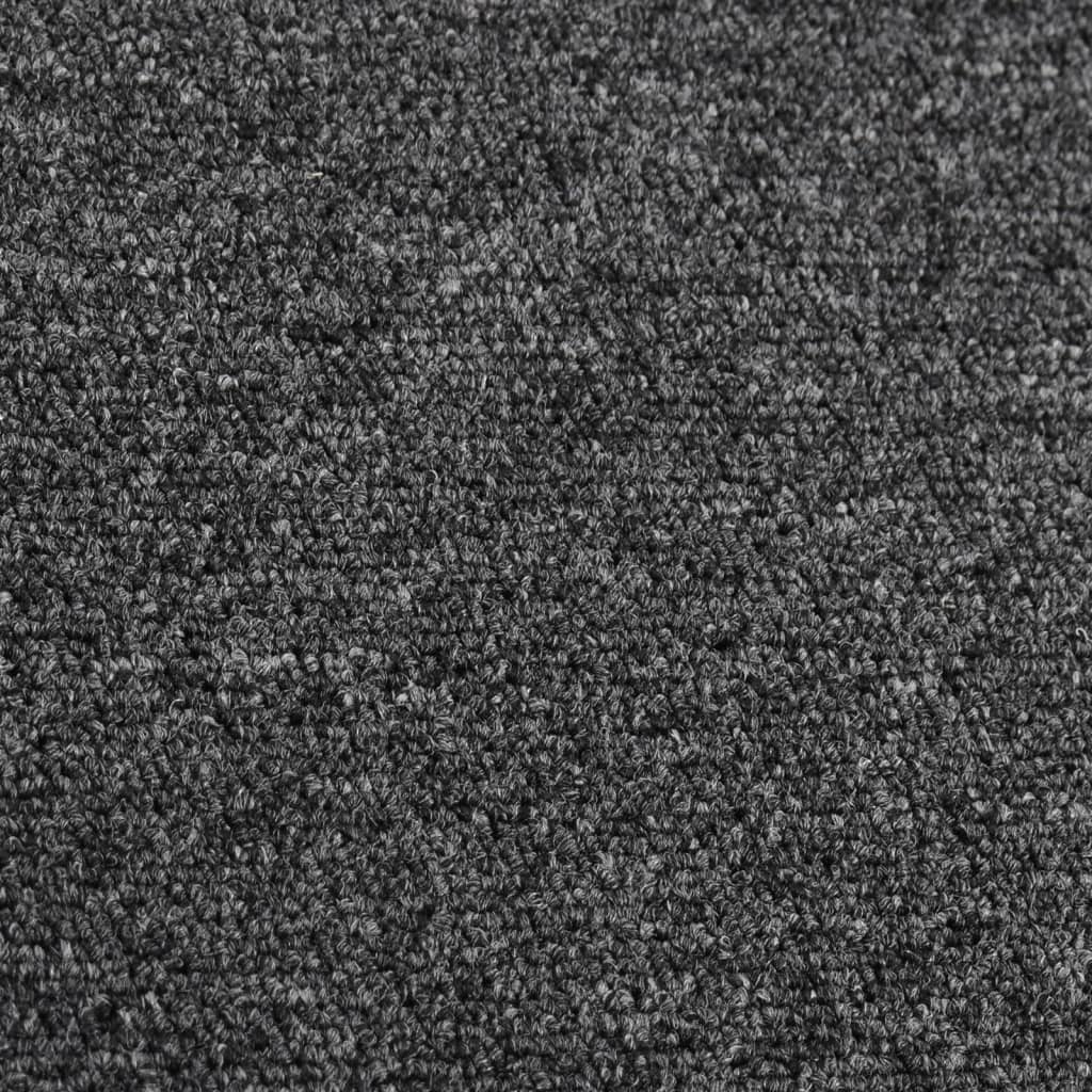 vidaXL Alfombra de pasillo gris antracita 80x300 cm