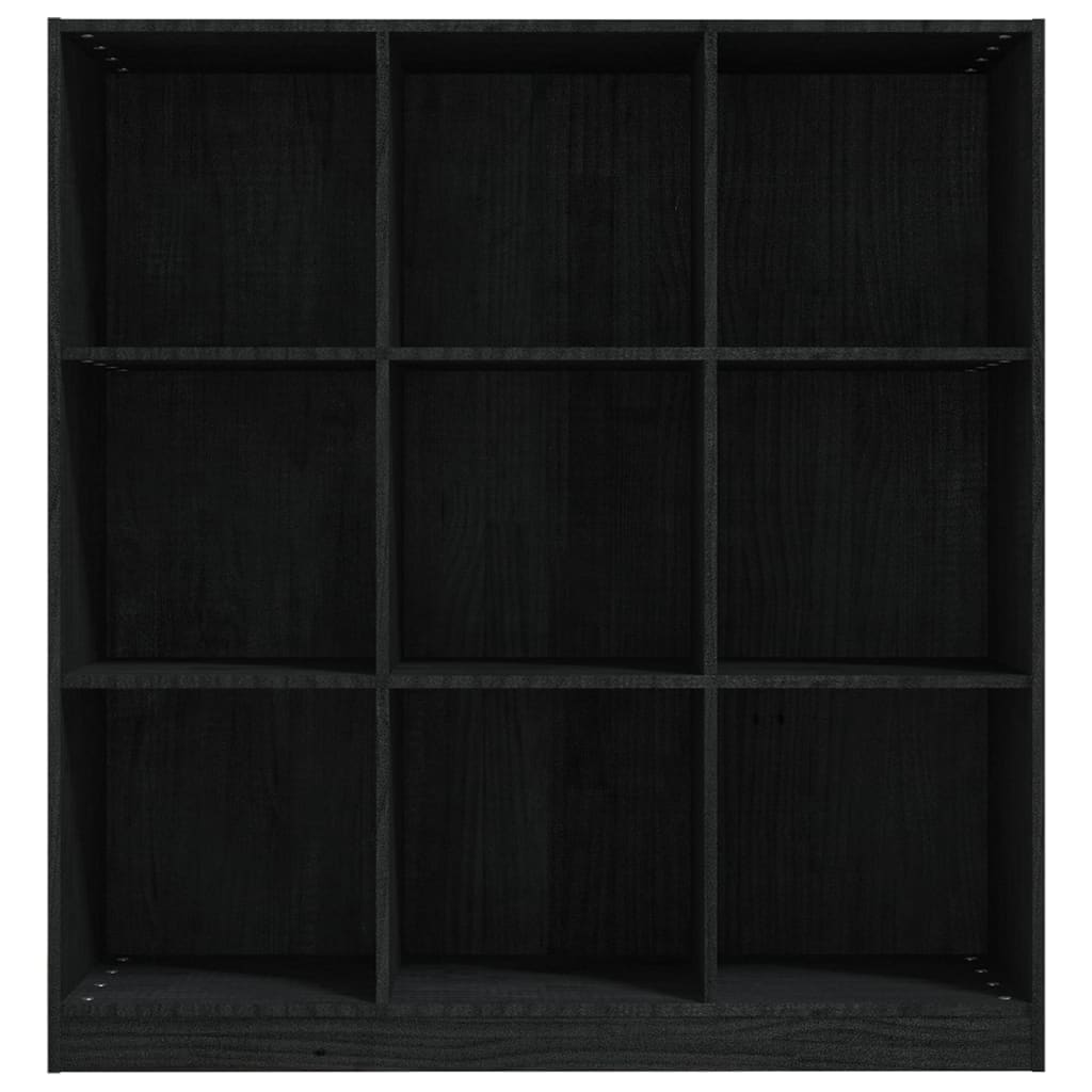 vidaXL Estantería/divisor de espacios madera pino negro 104x33,5x110cm
