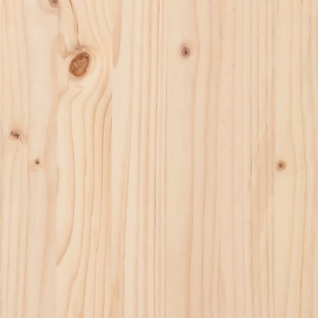 vidaXL Jardinera con estante de madera maciza de pino 54x54x81 cm