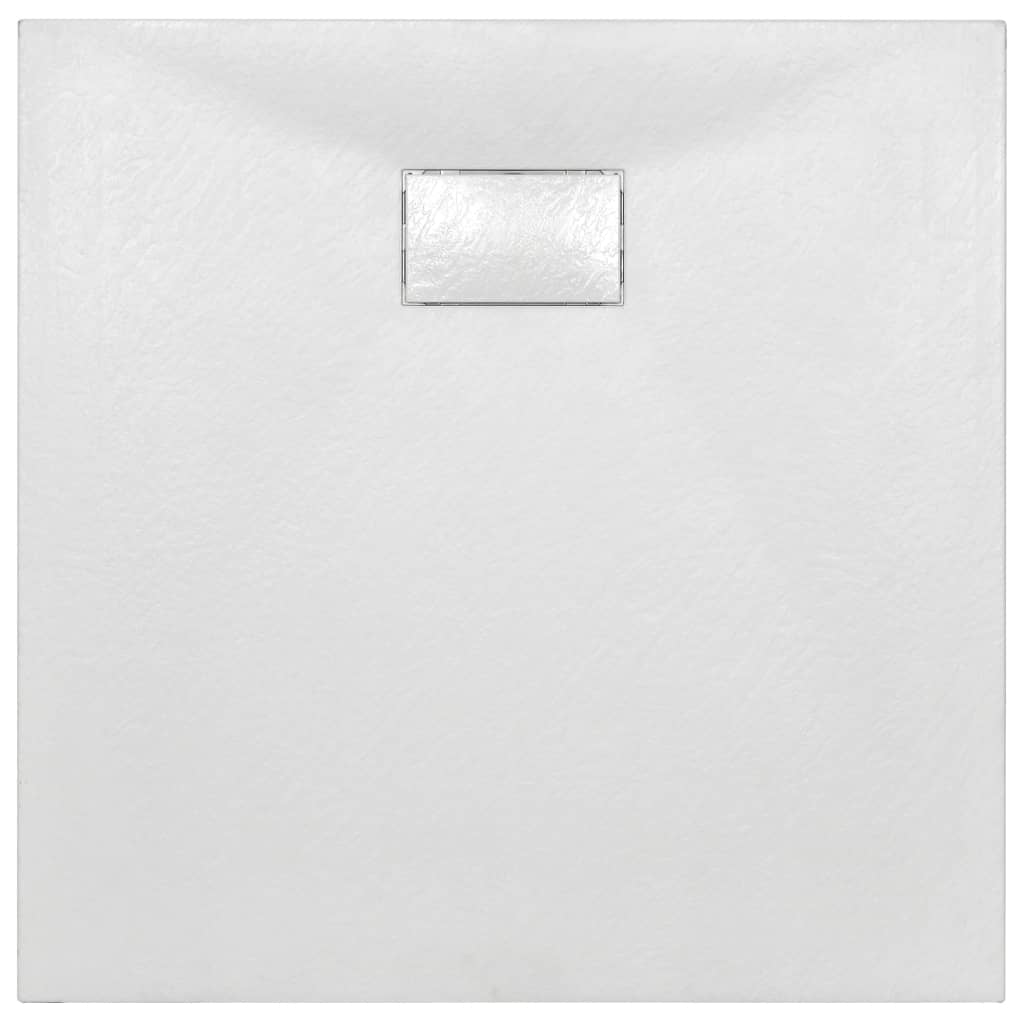 vidaXL Plato de ducha SMC blanco 80x80 cm