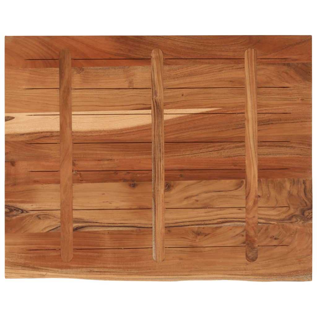 vidaXL Tablero rectangular madera de acacia borde vivo 90x80x2,5 cm