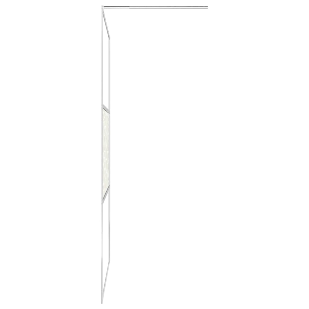 vidaXL Mampara de ducha accesible vidrio ESG diseño piedras 80x195 cm