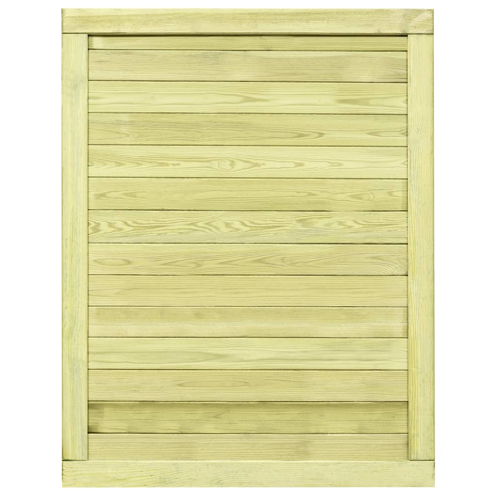 vidaXL Puerta de valla de jardín madera pino impregnada 125x100 cm