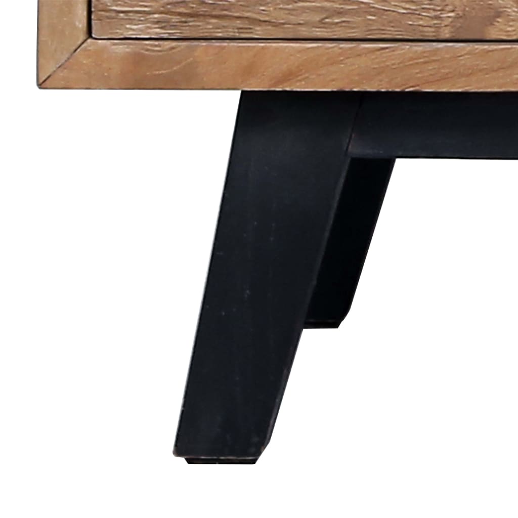 vidaXL Mueble para TV de madera maciza de teca 120x30x45 cm