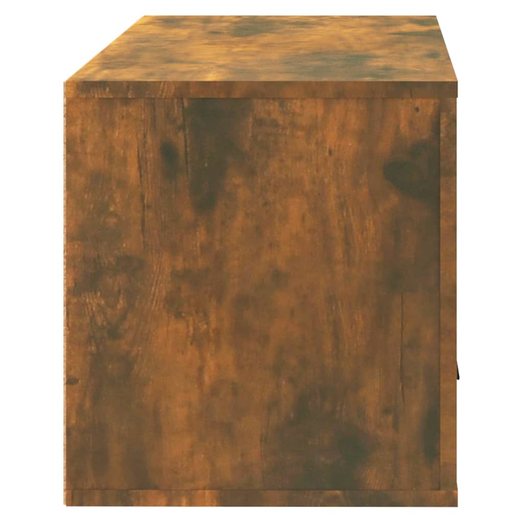 vidaXL Mueble zapatero pared madera pino roble ahumado 70x35x38 cm