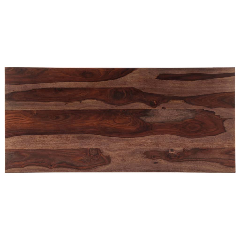 vidaXL Mesa de centro 110x50x35 cm madera maciza de sheesham gris