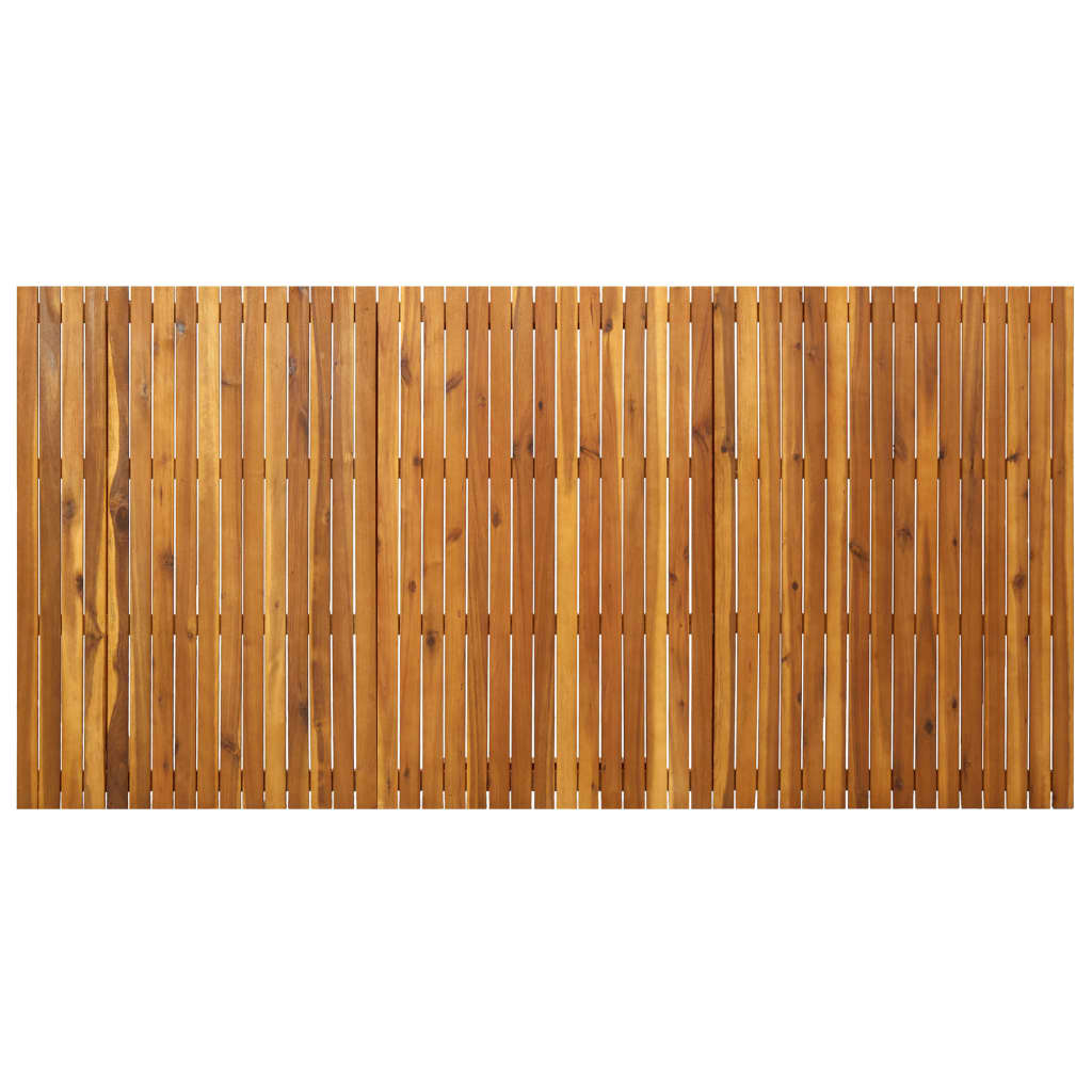 vidaXL Mesa de jardín de madera maciza de acacia 201,5x100x75 cm