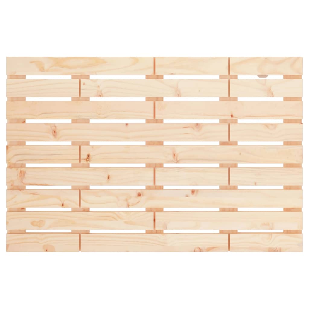 vidaXL Cabecero de cama de pared madera maciza de pino 96x3x63 cm