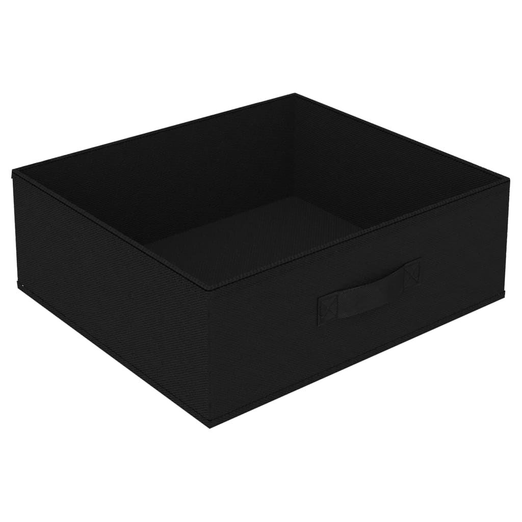 vidaXL Estante de almacenamiento 4 cestas de tela acero negro