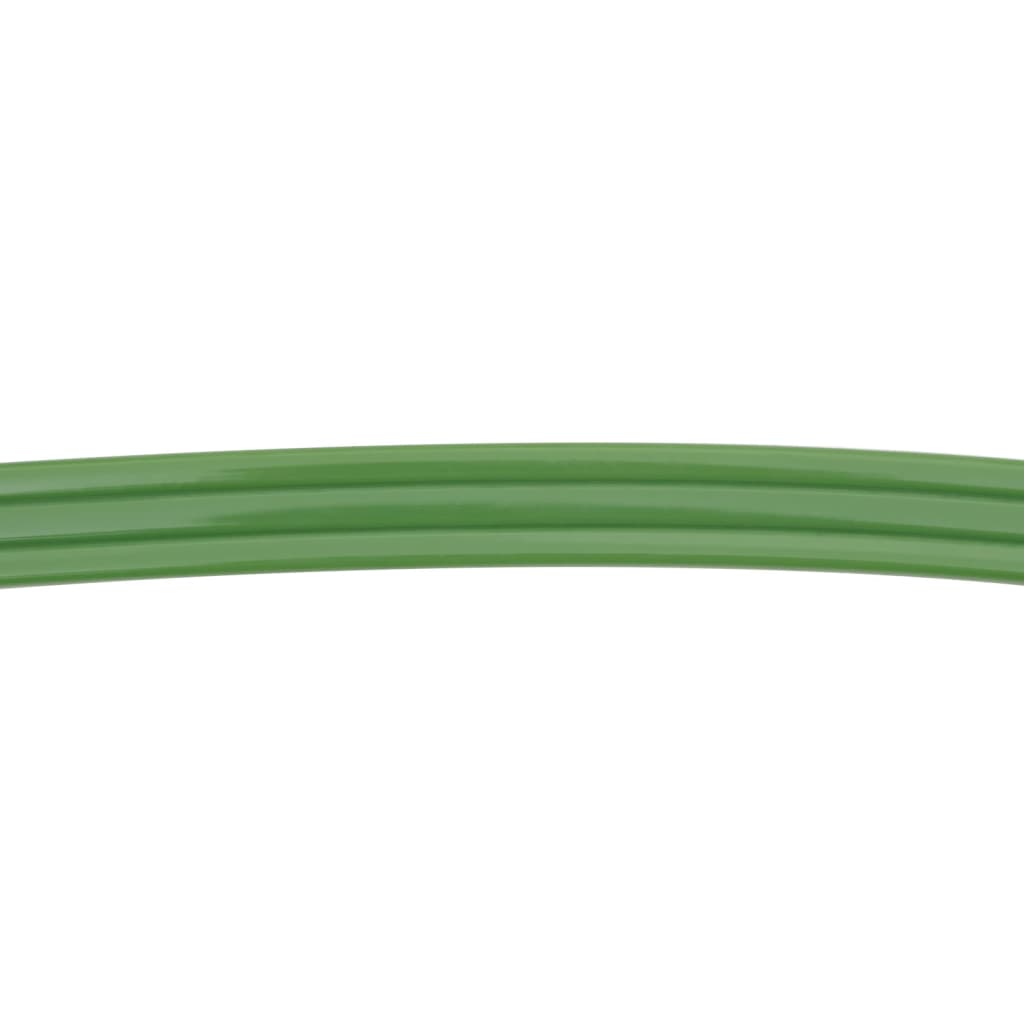 vidaXL Manguera de riego 3 tubos PVC verde 7,5 m
