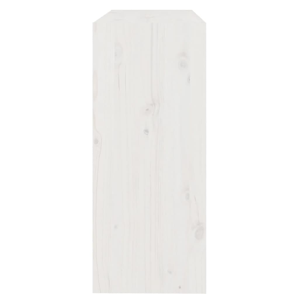 vidaXL Estantería/divisor de espacios madera pino blanco 80x30x71,5 cm