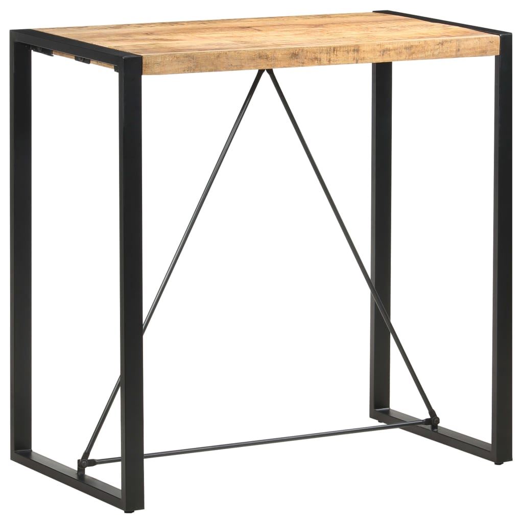 vidaXL Mesa alta de cocina de madera maciza de mango 110x60x110 cm