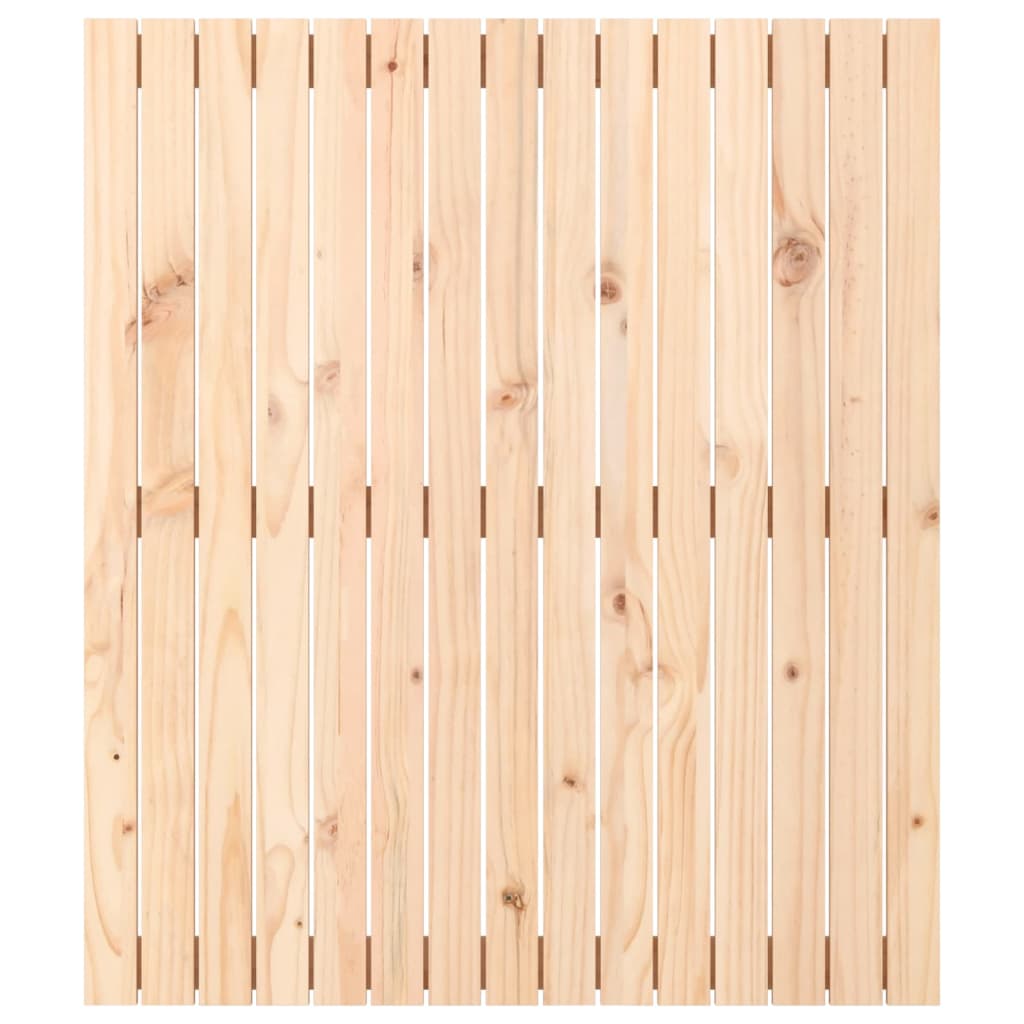 vidaXL Cabecero de cama de pared madera maciza de pino 95,5x3x110 cm