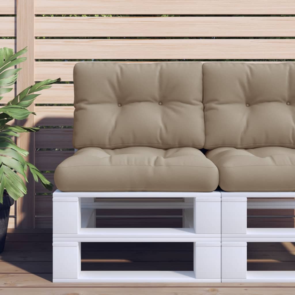 vidaXL Cojín para sofá de palets gris taupe 50x40x10 cm