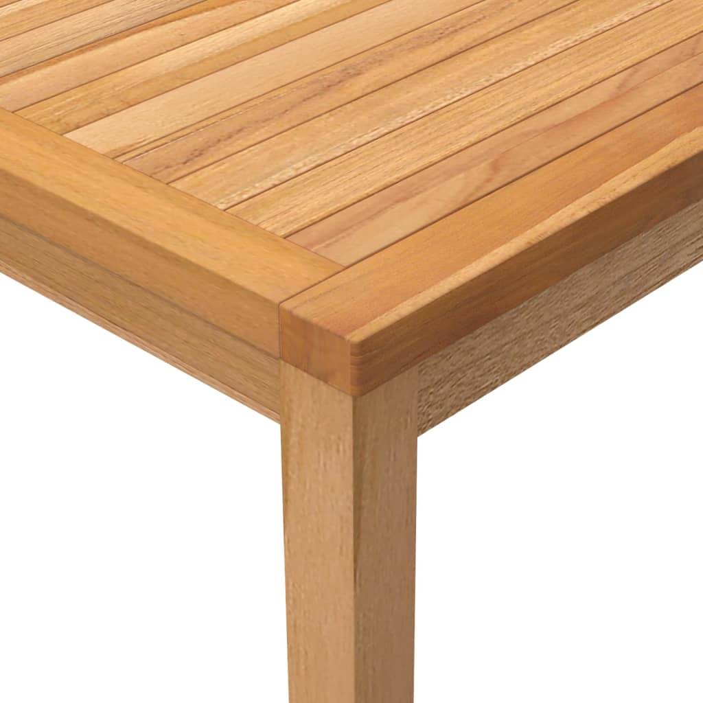 vidaXL Mesa de comedor de jardín madera maciza de teca 110x110x77 cm