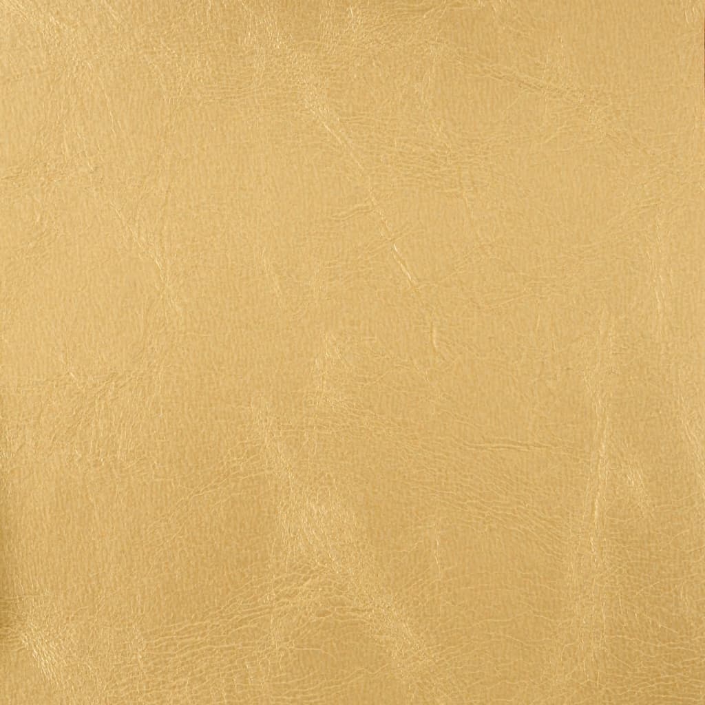 vidaXL Sillón de cuero sintético dorado