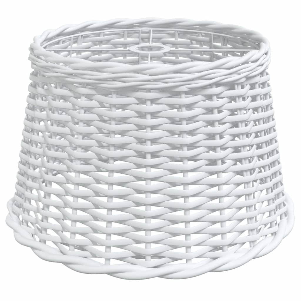 vidaXL Pantalla para lámpara de techo mimbre blanco Ø45x28 cm
