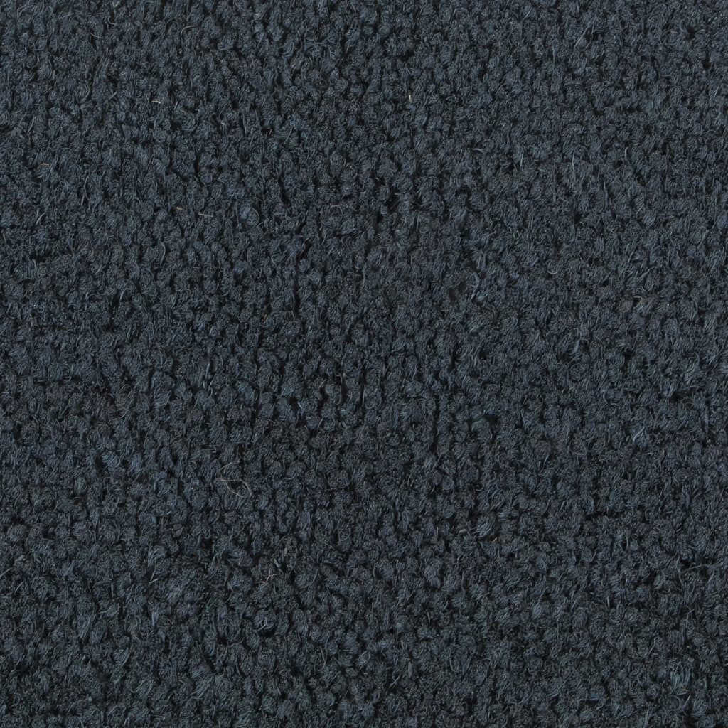 vidaXL Felpudo de fibra de coco gris oscuro 65x100 cm