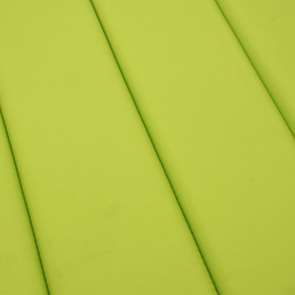 vidaXL Cojín de tumbona de tela Oxford verde claro 200x60x3 cm