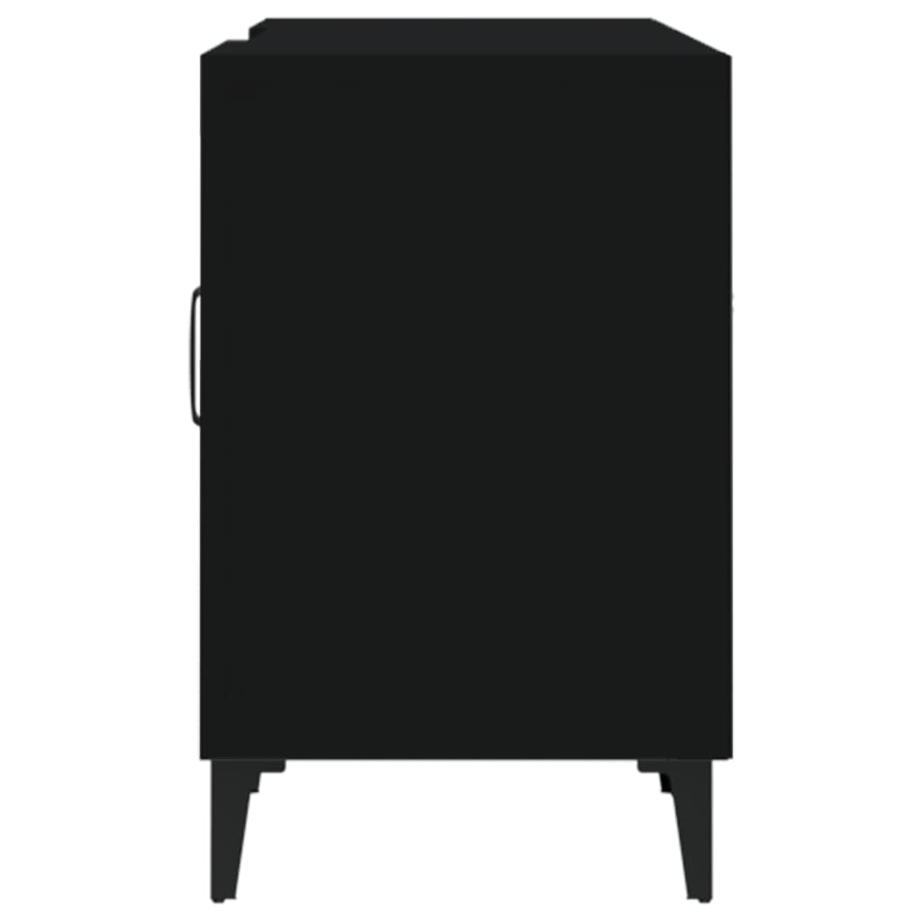 vidaXL Mueble para TV madera de ingeniería negro 150x30x50 cm