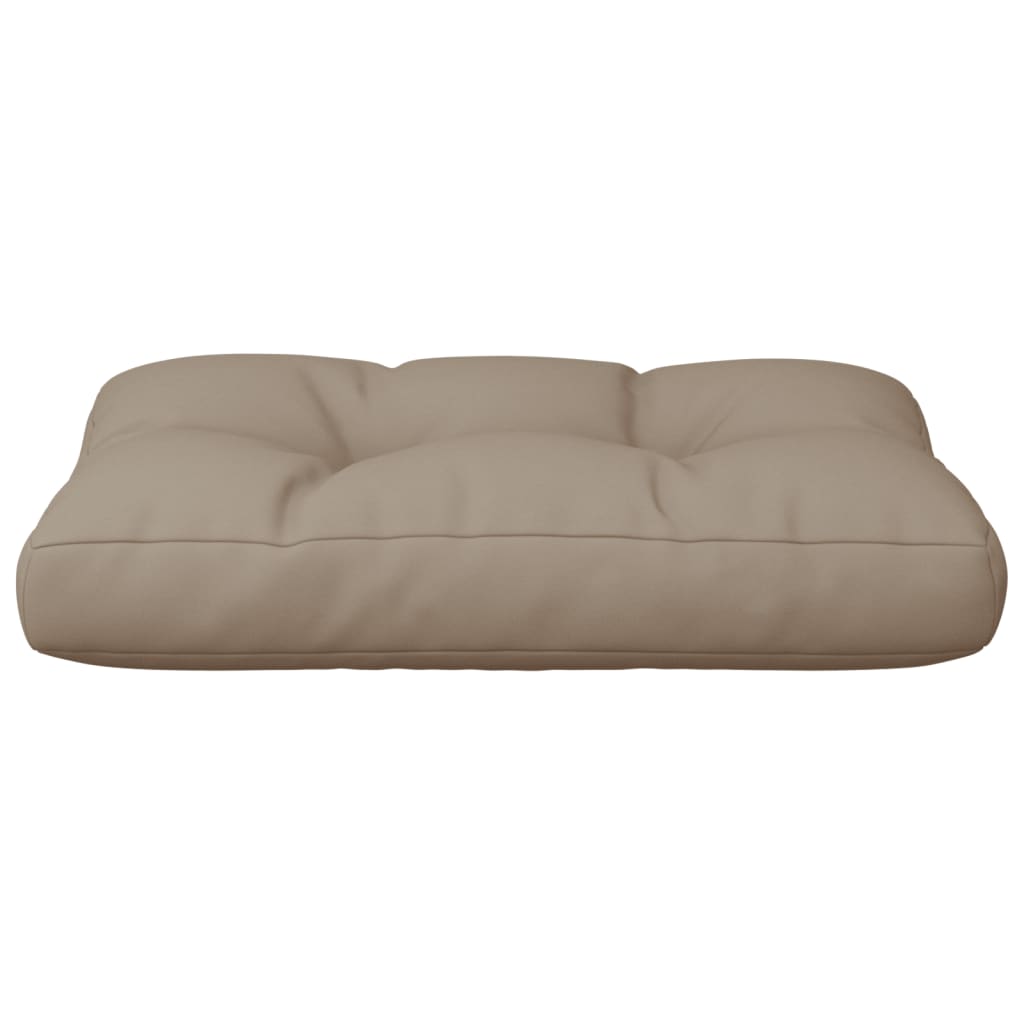 vidaXL Cojín para sofá de palets de tela gris taupé 50x40x12 cm