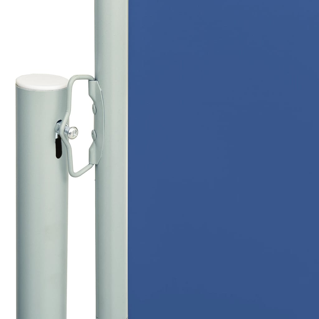 vidaXL Toldo lateral retráctil para patio azul 220x600 cm