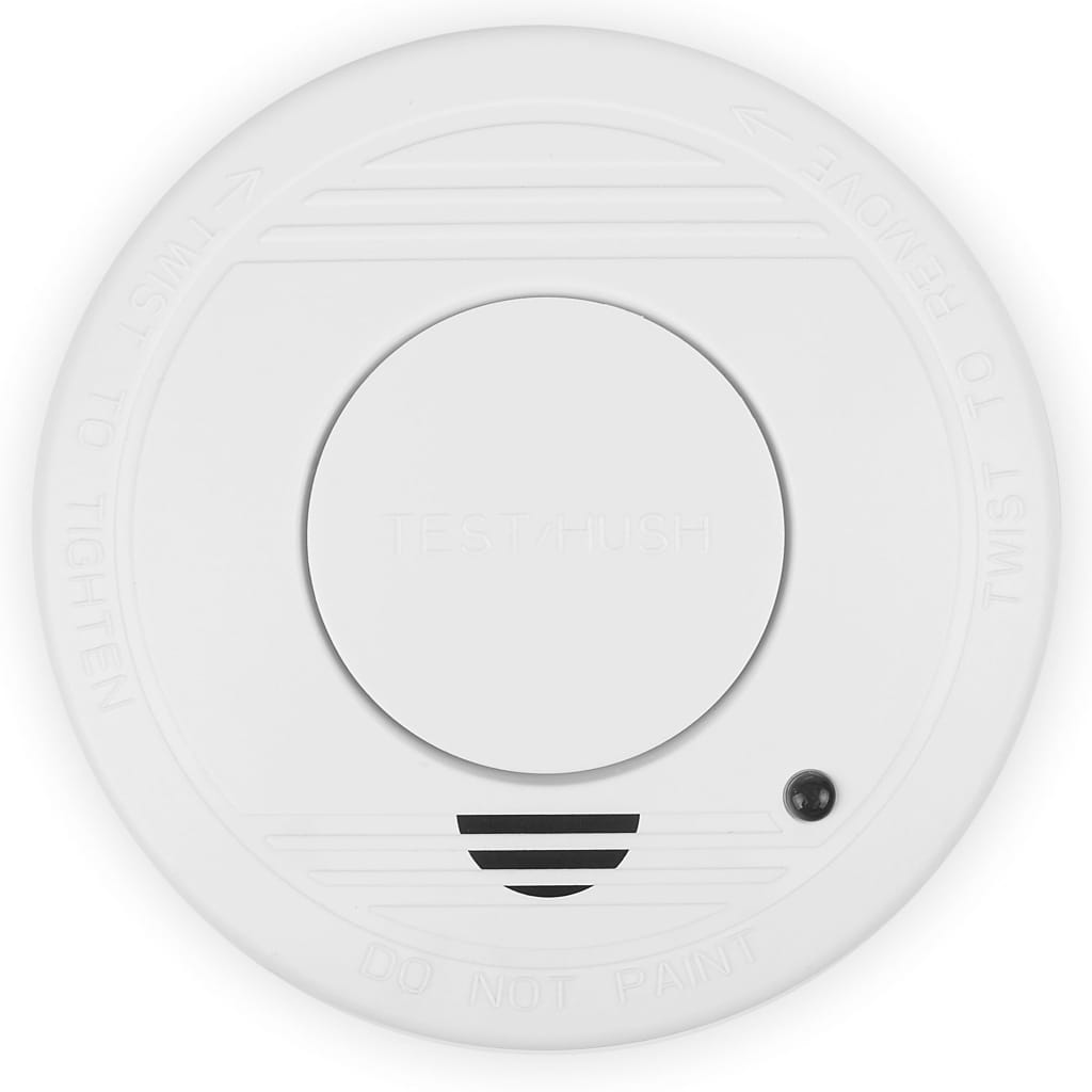 Smartwares Detectores de humo 2 uds blanco 10,6x10,6x3,5 cm