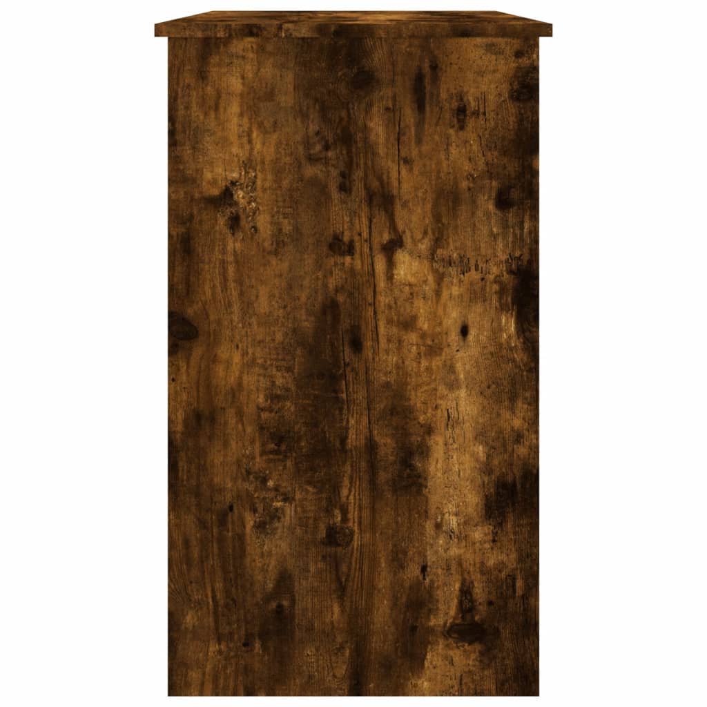 vidaXL Escritorio de madera contrachapada roble ahumado 90x45x76 cm