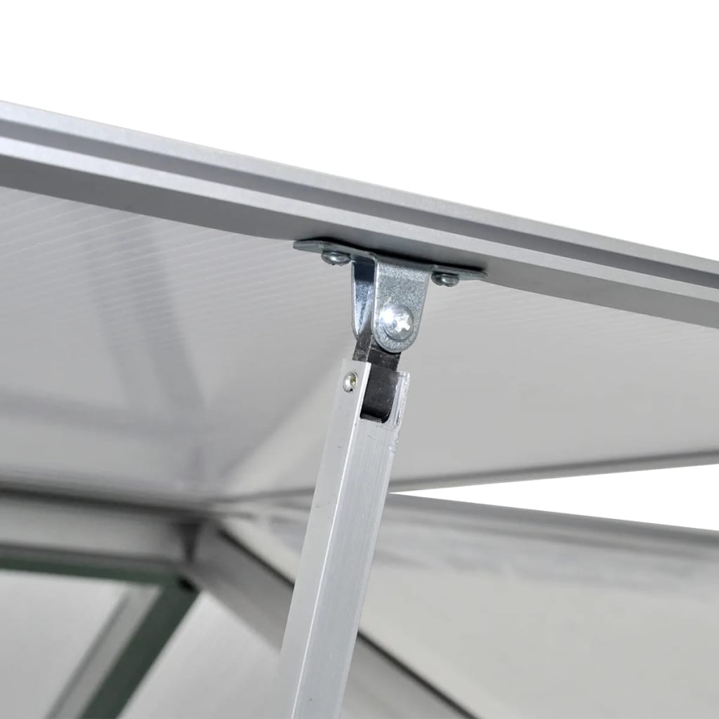vidaXL Invernadero de aluminio reforzado con marco base 4,6 m²
