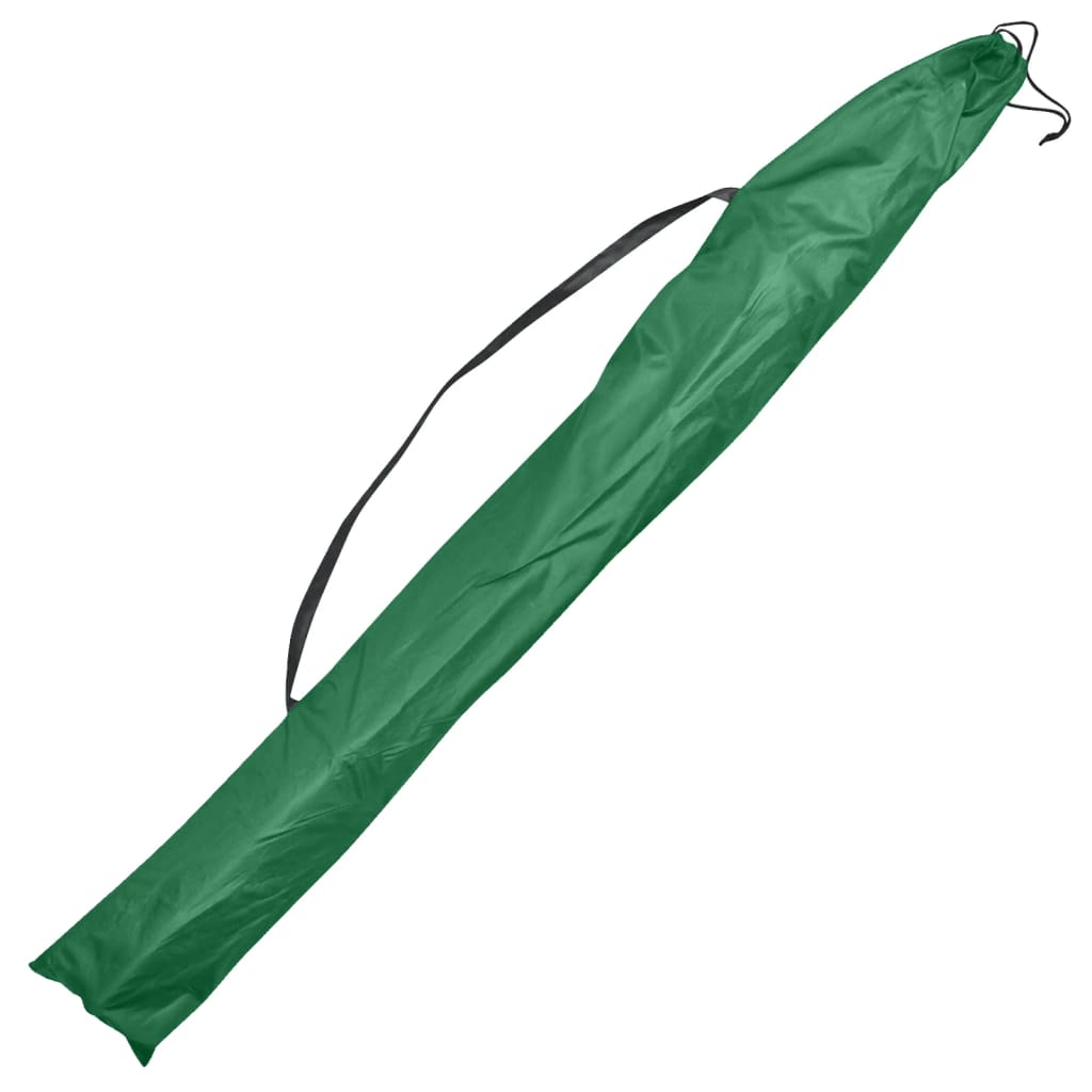vidaXL Paraguas de pesca verde 240x210 cm