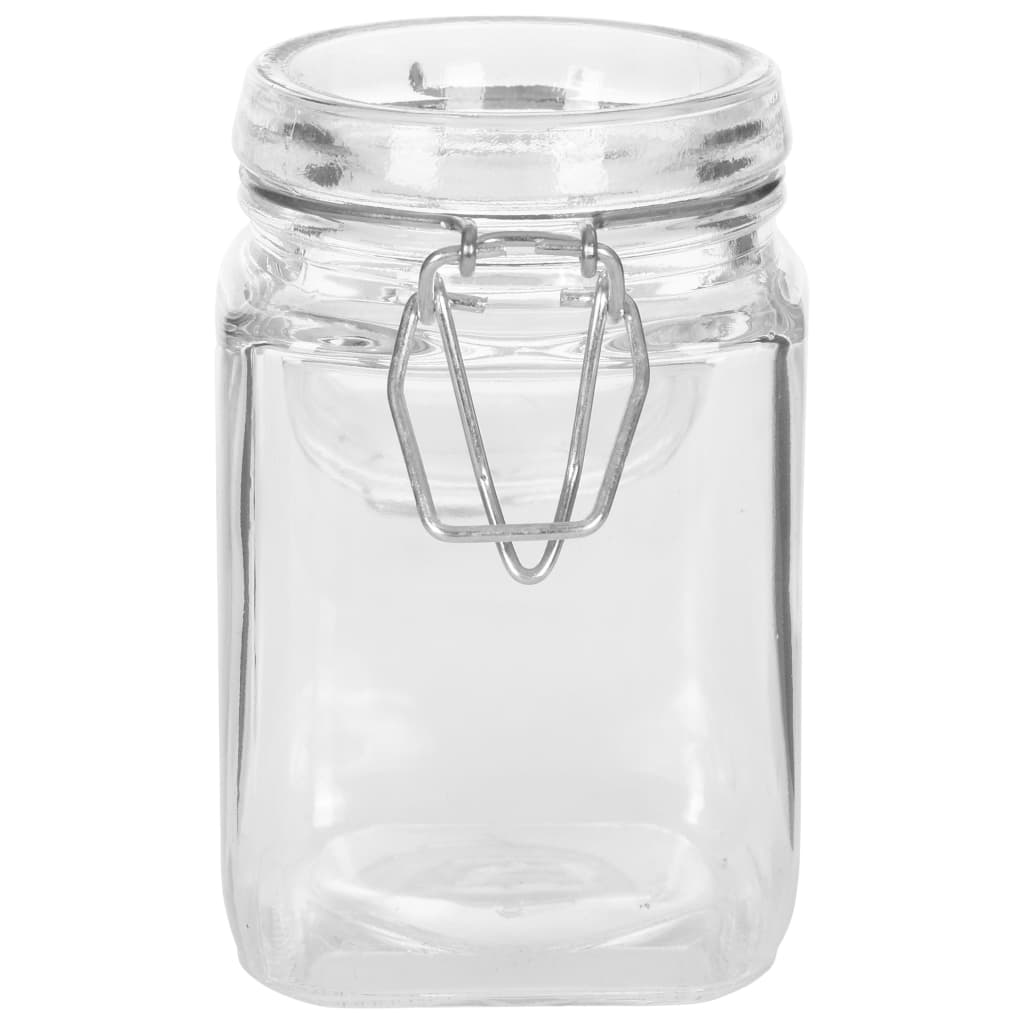vidaXL Tarros de mermelada de vidrio y cierre hermético 12 uds 260 ml