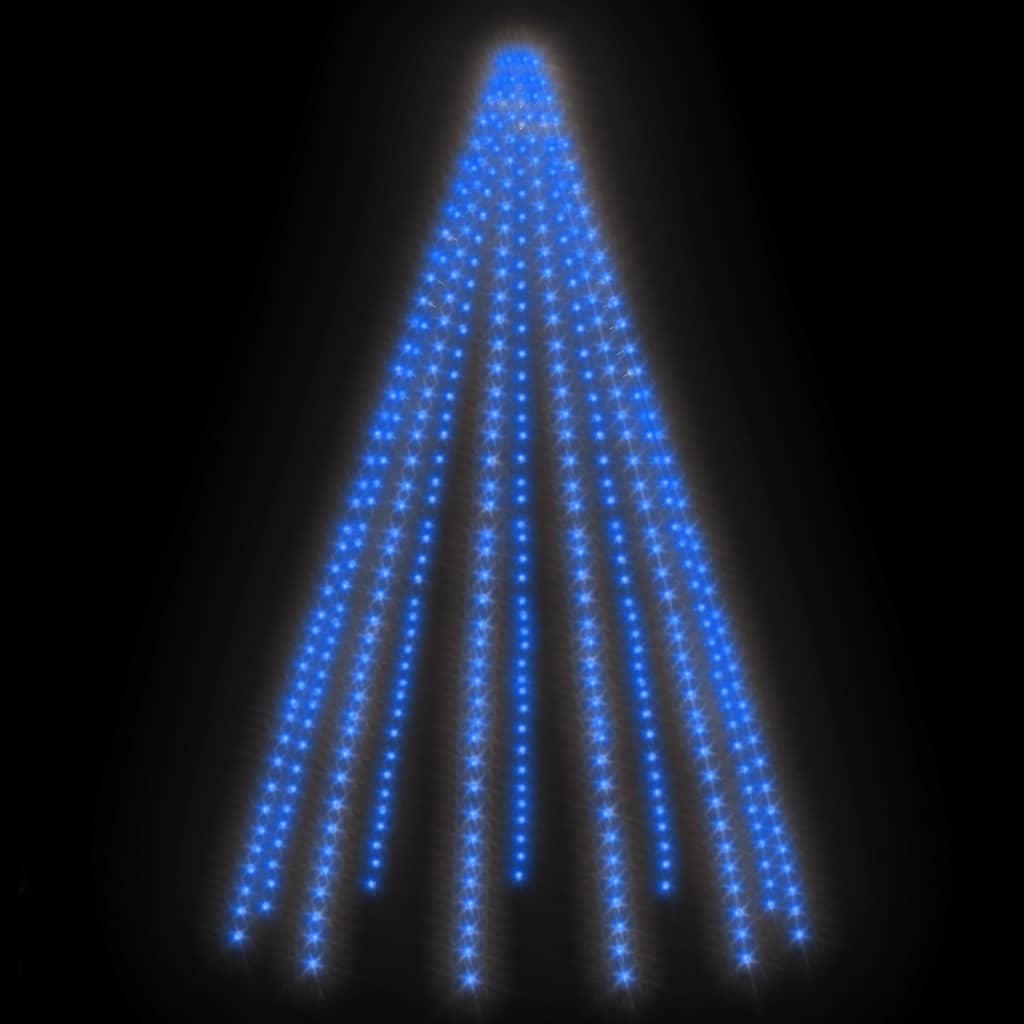 vidaXL Luces de árbol 500 LEDs interior y exterior azul 500 cm