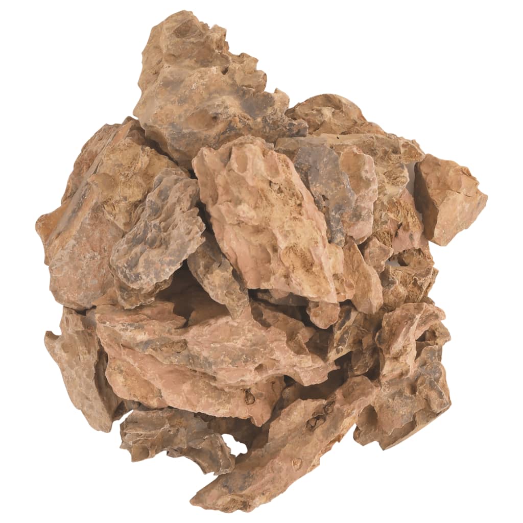 vidaXL Piedras de dragón marrón 10 kg 1-10 cm